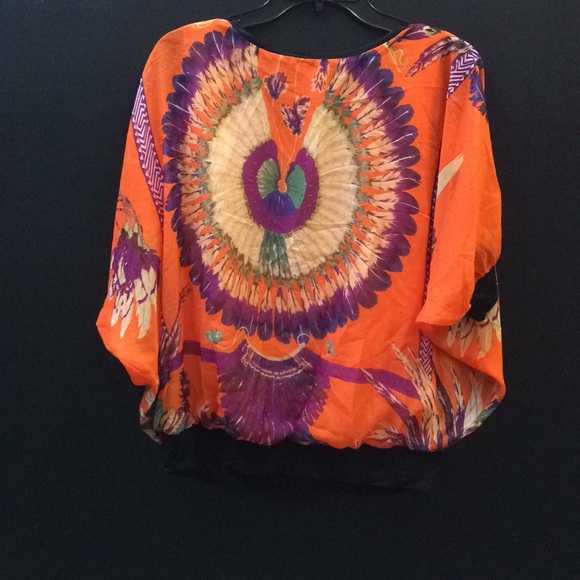 NWNT Elysee 26 Bat Wing Shirt - Picture 3 of 4